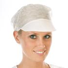 Peaked caps PP white. One size product photo