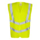 Safety vest DC GUEST FE yellow polyester with velcro closure size XL product photo