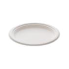 Plate bagasse nature round &Oslash;23cm PFAS Free product photo