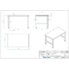 Understel rustfrit st&aring;l 900x550x550mm product photo