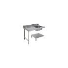 Sink table SS 1200x720x850mm 1 sink right in left for hood dishwasher AAL0124 product photo