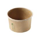 Ice cream cup brown kraft/PLA coating 120ml/3oz &Oslash;75x45mm product photo