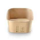 Salatbakke rekt transport m/PLA 750ml 173x120x57mm product photo