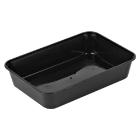 Micro tray black PP 500ml 175x120x35mm Noodle tray product photo