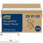 H&aring;ndkl&aelig;deark Tork Soft Advanced H3 singlefold hvid 230x248mm 2 lag product photo