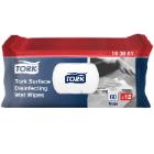 Desinfektionsklud Tork Wet Wipes uden Alkohol W20 Hvid product photo