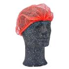 Mop cap pleated RED double elastic bands size XL product photo