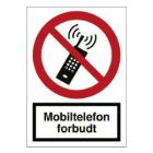 Skilt F116 Mobiltelefon 210x297 vinyl product photo