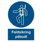 Sign P212 Fall protection 210x297 vinyl product photo