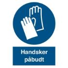 Skilt P215 Handsker 210x297 vinyl product photo