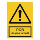 Skilt PCB Adgang forbudt 210x297 vinyl product photo