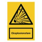 Sign A300 Explosion Hazard 148x210 vinyl product photo