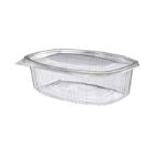 500cc oval hinged PET container with lid product photo