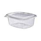 750cc oval hinged PET container with lid product photo