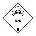 Label Toxic kl. 6 selvkl&aelig;bende vinyl 100x100mm product photo