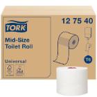 Toilet roll Tork Universal Mid-size T6 white 135m 1 ply product photo