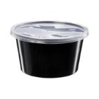 Micro bowl round black PP 450ml &Oslash;120x65mm product photo