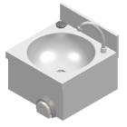 Handwashing Zink stainless steel Complete w/Spout Knee Operated Size 400x400mm product photo