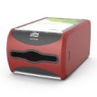 Dispenser Tork Xpressnap N4 disk r&oslash;d plast product photo