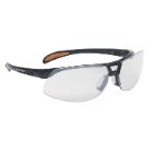 Sikkerhedsbrille Protege sort metal look klar linse product photo