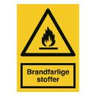 Skilt A309 Brandfarlige stoffer 297x420 alu product photo