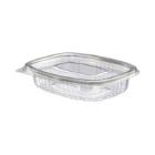 150cc oval PET container with hinged lid product photo