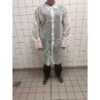 Labcoat white PP sturdy w/press stud closing size 2XL product photo