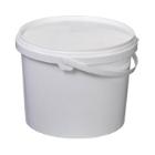 Bucket white PP 3.0l Ø199x155mm with handle product photo