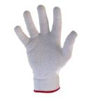 Seamless knitted white glove w/micro dots cotton/spandex size 9 product photo