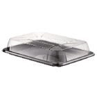 Plastfad rekt sort PET 350x240x65mm lille m/l&oslash;st l&aring;g product photo
