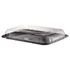 Plastfad rekt sort PET 460x300x75mm mellem m/l&oslash;st l&aring;g product photo