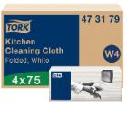 Wiper Tork Kitchen W4 white 35.5x41.5cm 1 ply product photo