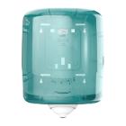 Dispenser h&aring;ndkl&aelig;derulle Tork Reflex Midi M4 turkis/hvid plast product photo