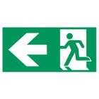 Skilt 132.001 Flugtvej venstre 150x300 efterlysende vinyl product photo