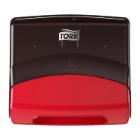 Dispenser aft&oslash;rringspapir Tork Top-Pak W4 r&oslash;d/sort plast product photo