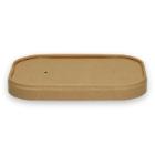 Lid Verive 172x120mm PAP/PLA neutral brown for rectangular cup product photo