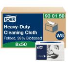 Wiper Tork Biobased heavy W8 white 385x315mm 1 ply product photo