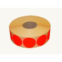 Etiketten ø 35 mm fluor rood 2000 stuks op rol Productfoto