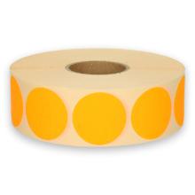 Labels ø 35 mm fluorescent orange 2000 pieces on a roll product photo