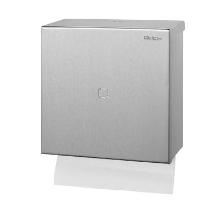 Qbic-line stainless steel hand towel dispenser z-fold / c-fold 26.6x13.3x26.6 cm product photo