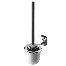 Geesa brass toiletbrush Thessa wall mounted chromed/glass photo du produit