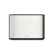 Tork Mini Jumbo RVS toiletroldispenser T2 13.3x35.5x25.4 cm zilver Productfoto
