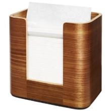 Tork Xpressnap® wooden napkin dispenser Walnut N4 19.3x20.3x13.6 cm brown product photo