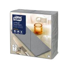 Tork LinStyle® diner servet 39x39 cm 1-laags 1/8 vouw grijs #2 Productfoto