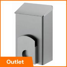 Dutch Bins stainless steel hygiene waste bin with bag holder 7L silver product photo