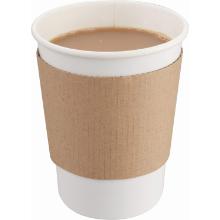 Kraft sleeve bruin tbv beker 8 oz Productfoto