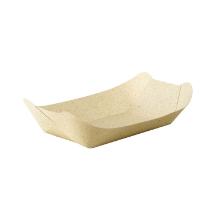 BioPak ecoecho® graspapieren schaal Bloom rechthoek 23x14x6 cm creme Productfoto