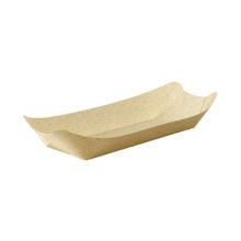 BioPak ecoecho® grass paper tray Bloom rectangle 26.5x13.5x5.5 cm cream product photo