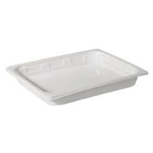 Duni plastic gastronorm container PP 1/2 GN 32.5x26.5x4 cm 2700 cc white product photo