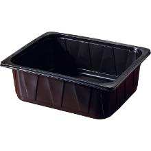 Duni plastic gastronorm container PP 1/2 GN 32.5x26.5x10 cm 6300 cc black product photo